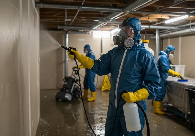 Basement Sanitization and Antimicrobial Treatment process in Vincent, CA