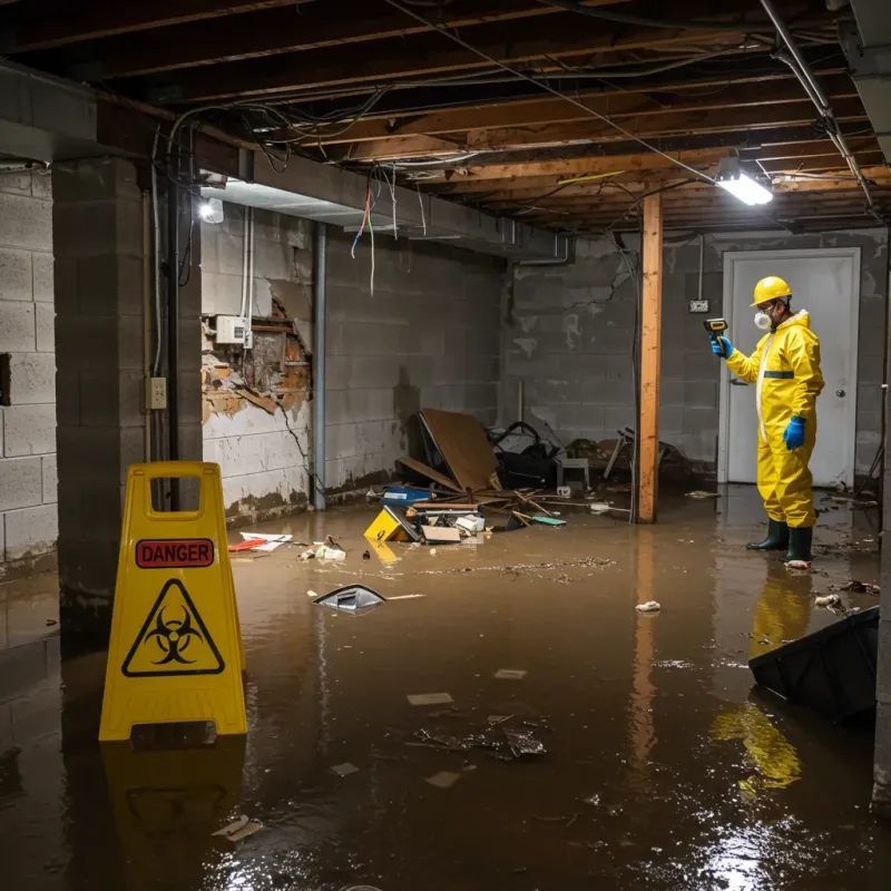 Flooded Basement Electrical Hazard in Vincent, CA Property